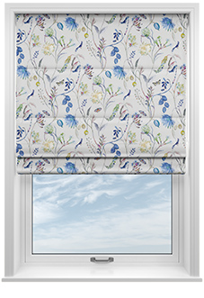 Grove, Saxon Blue - Roman Blind